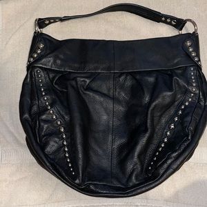 B. Makowsky black large hobo handbag